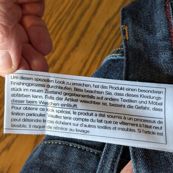 BOSS Hugo Boss Scout 1 Stretch Regular Fit Dark Blue Denim Jeans Size 34/34 - Picture 14 of 14